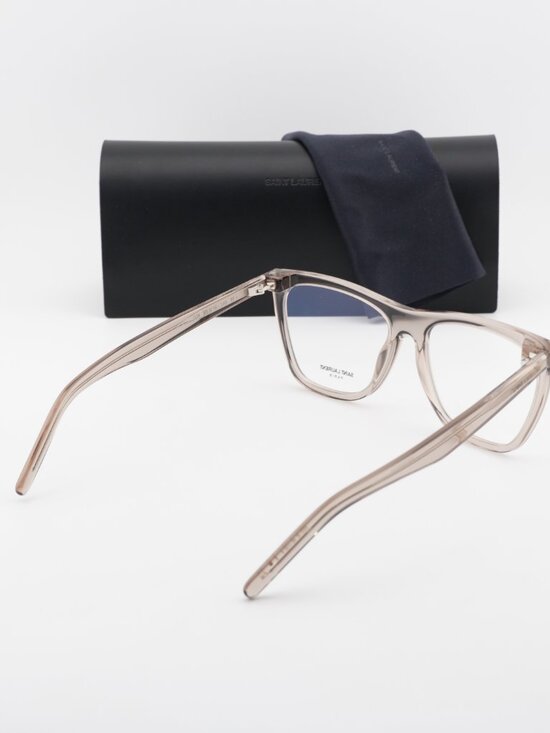Saint Laurent SL518 004 Square Eyeglasses – Brown 56mm main image 8